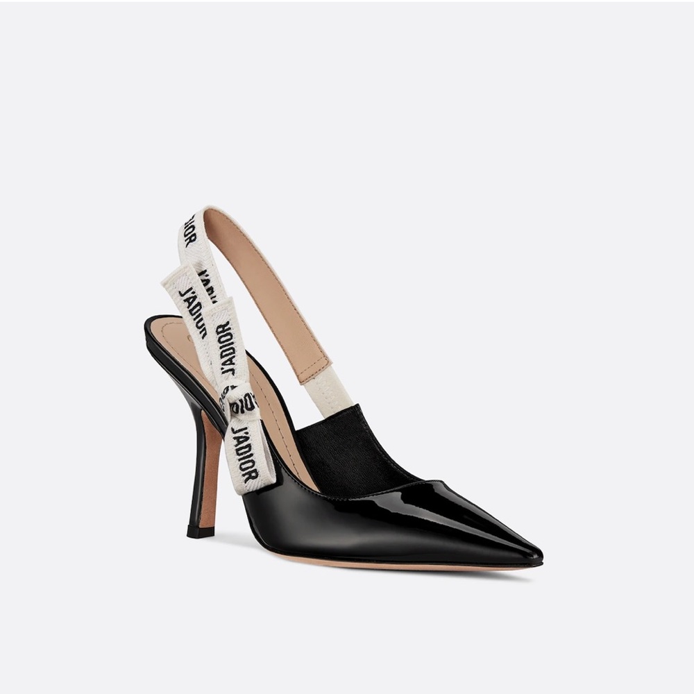 Authentic DIOR J’Adior Slingback Pump Patent Black